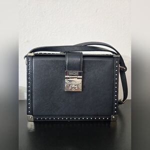 MCM Tracy black leather crossbody bag